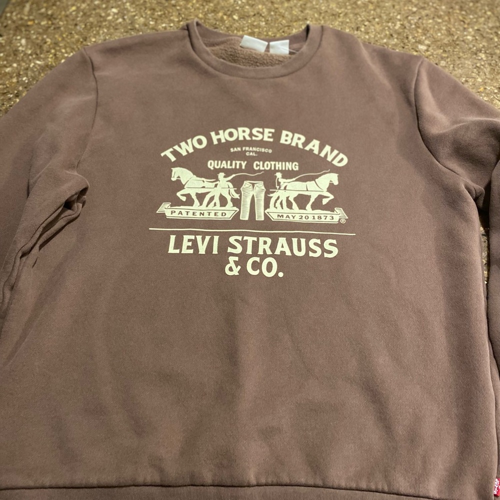 Levi's Two Horse Brand Brown Crewneck Sweater
